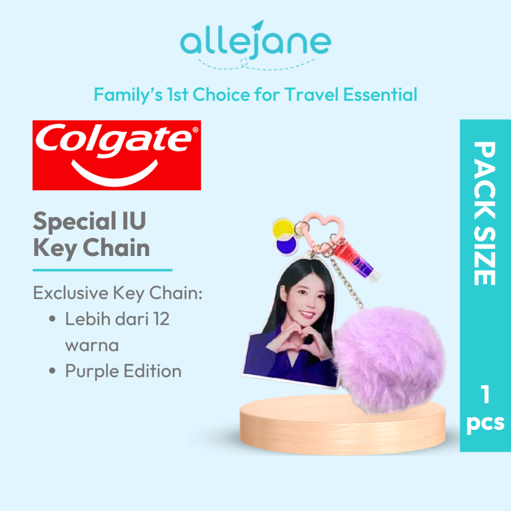 [Merchandise] Colgate x IU - Key Chain Colgate Purple
