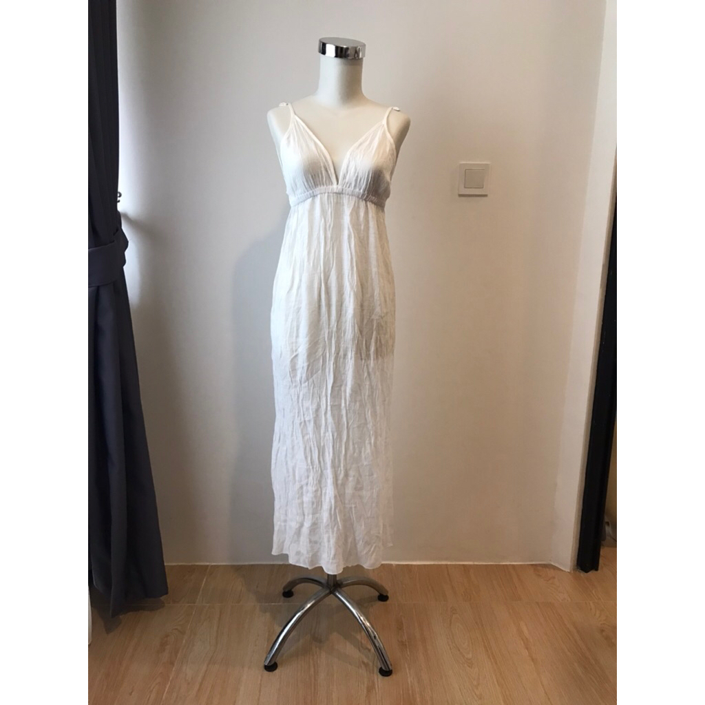 dress transparant , prewedding , dress putih , outer