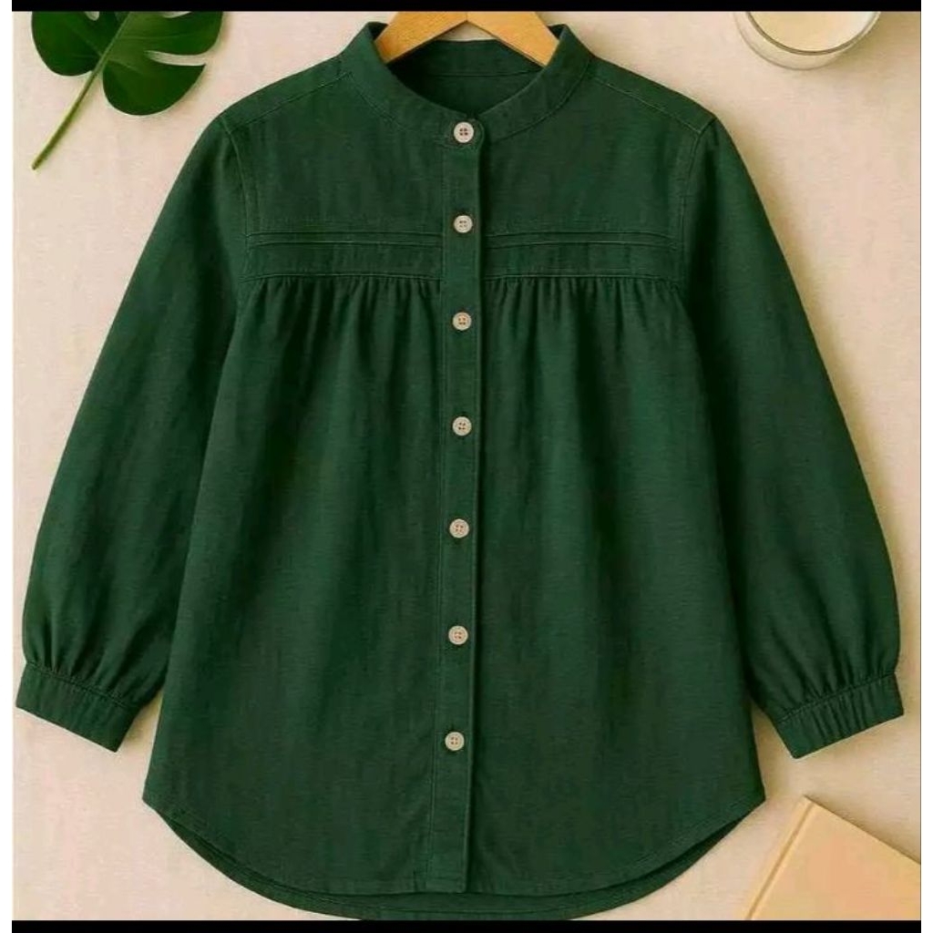 Blush Casual Blose Ld 100 110 120 Blouse Atasan Kerja Blous Elegan Blouse Busui Baju Kantor Blus Kor