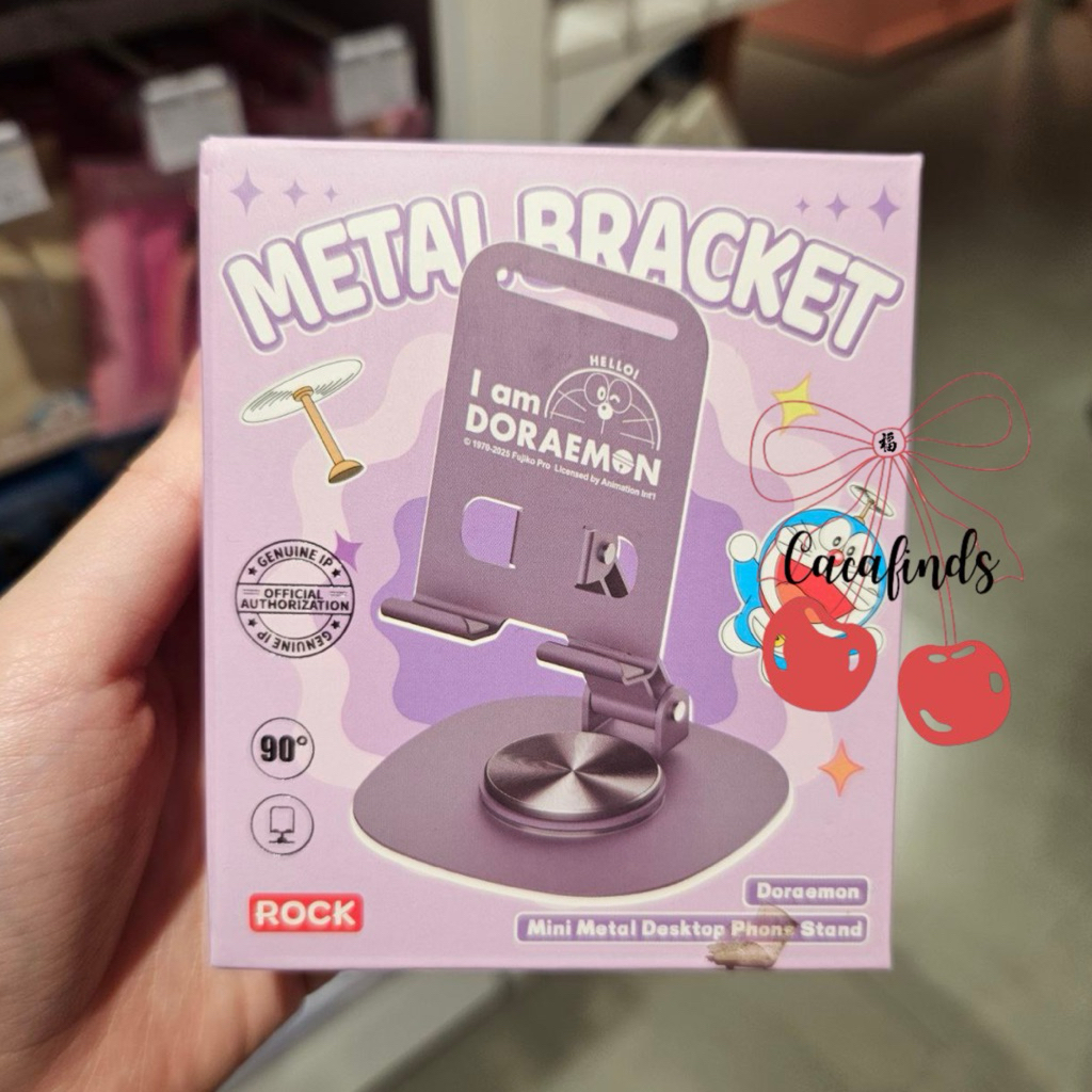 OHSOME x Rock‼️Mini Metal Dekstop Phone Stand / Phone Holder Doraemon & Shinchan Collection