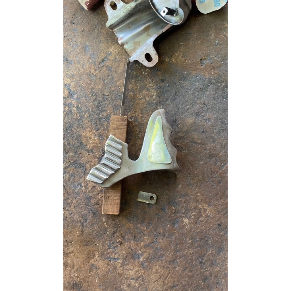 air scoop kaliper samping handmade bahan besi( pnp shok ninja kaliper monoblok 4 piston )