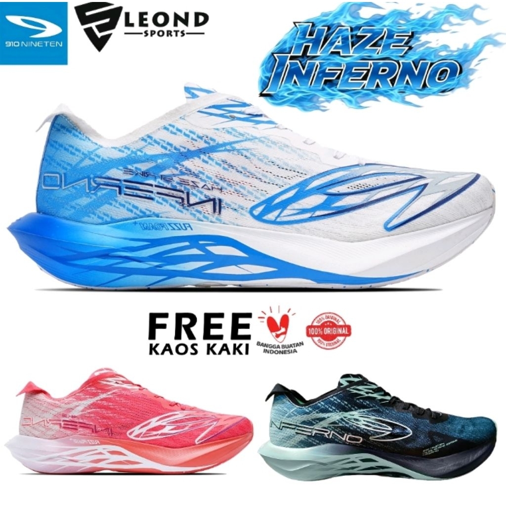 Sepatu Running 910 Nineten Haze Inferno Original Sepatu Lari Road Running 910 Haze Inferno