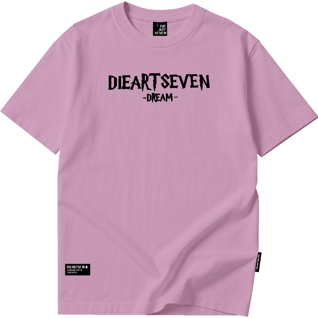Pakaian pria atasan kaos distro art big dream tshirt dusty pink