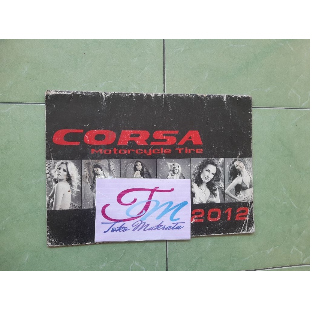 kalender tanggalan ban CORSA tahun 2012 jadul lawas lama langka