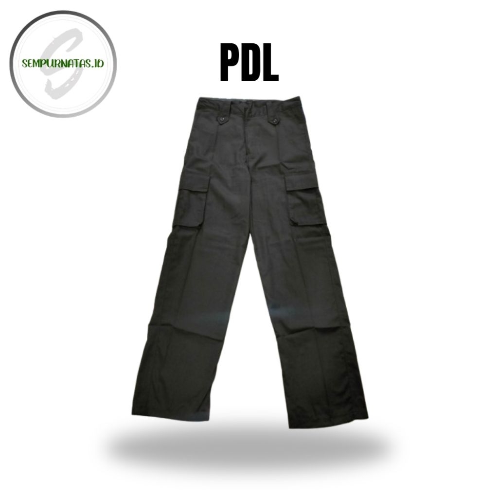 Celana PDL Satpam - Celana Kerja Satpam - Coklat Gelap Drill