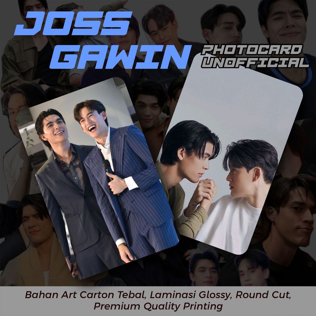 Photocard Joss Wayar Gawin Caskey Drama Thailand Enthusiast 25 pcs Glossy Premium