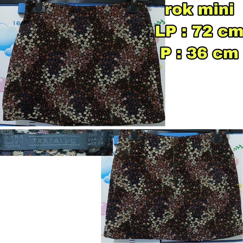 PRELOVED rok mini rok pendek rok mini branded