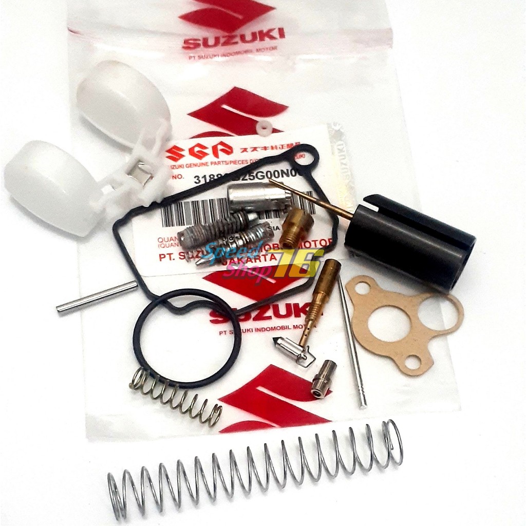 SP76 SMASH TITAN SKEP GAS + PELAMPUNG + REPAIRKIT REPAIR KIT ISI KARBU KARBURATOR SMASH TITAN SUZUKI