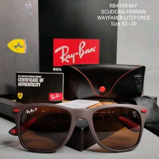 Kacamata Rayban Liteforce Ferrari Scuderia RB4195 Polarized Original - Coklat