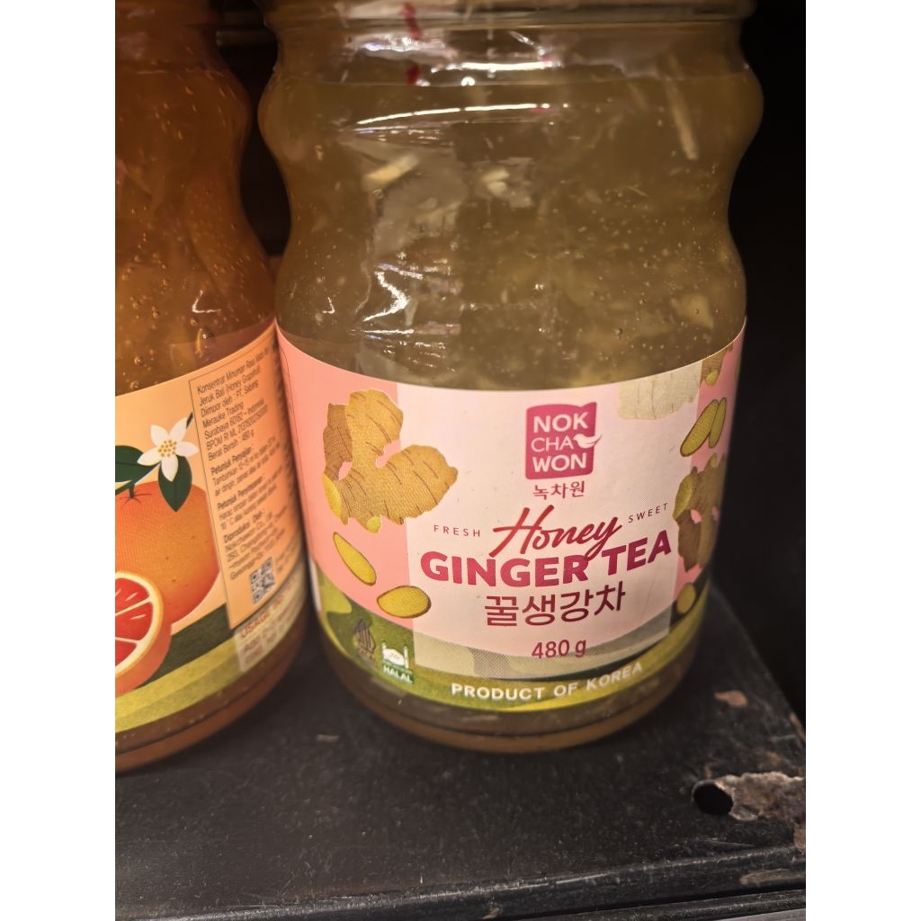 NOKCHAWON HONEY GINGER TEA 480GR. HONEY JAHE TEA. HONEY TEH JAHE. MADU KOREA