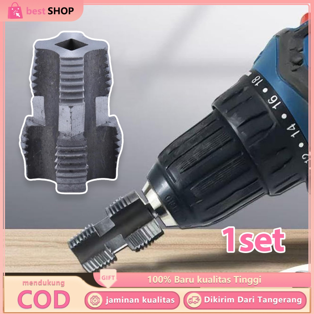 Pembuat Senai Ulir Pipa 4 Titik 6 Titik Thread Kit Maker Untuk Pipa PVC Lubang Dalam