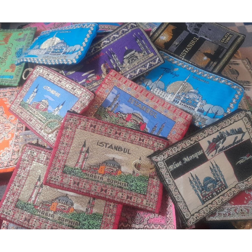 TERMURAH  Dompet Turki 100%Asli - Pouch Turki cantik - Sovenir Turki - Oleh oleh Haji - Oleh2 Turki 