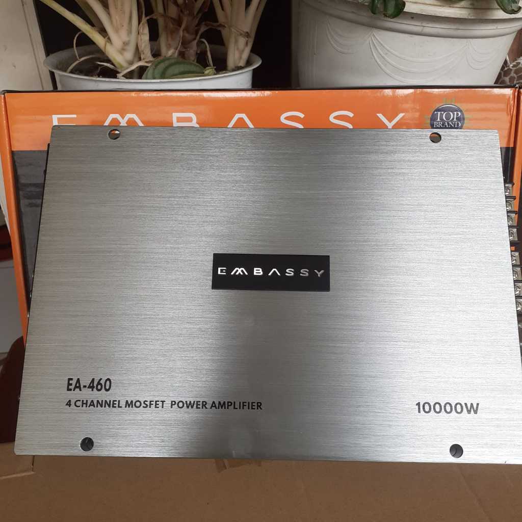 Power Amplifier Mobil EMBASSY EA-460 ORIGINAL 4 Channel MALANG - 10000 watt high output LOK MALANG