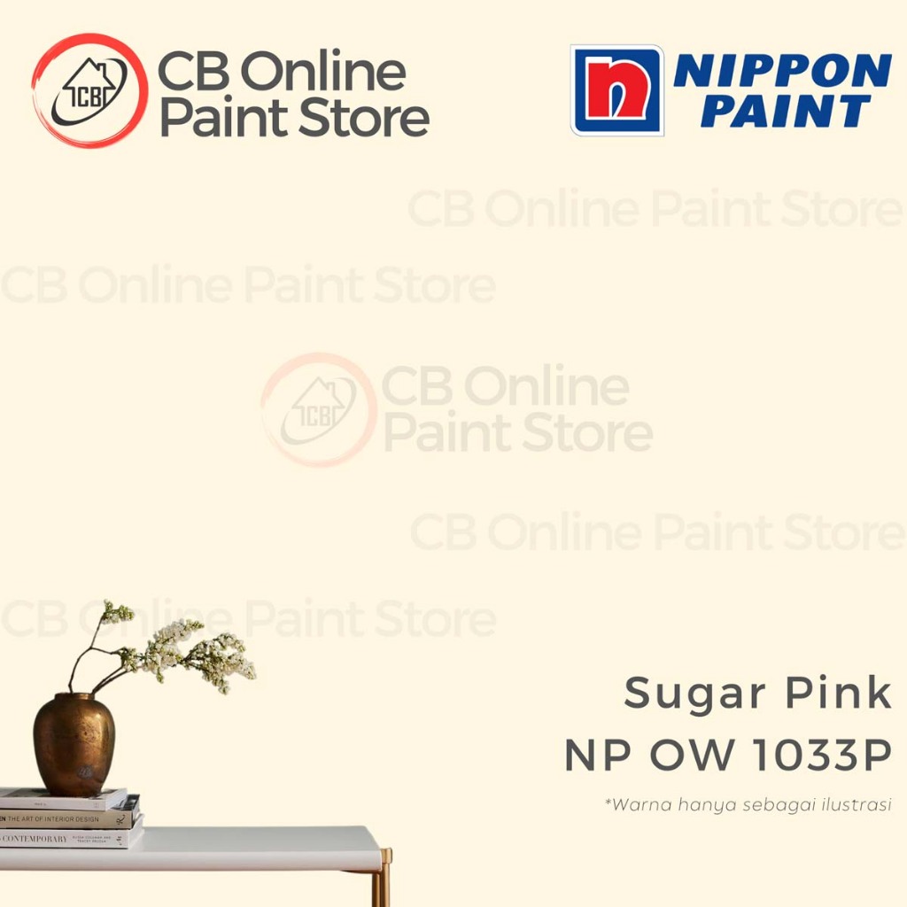 CAT TEMBOK NIPPON PAINT - SUGAR PINK NPOW1033P - PAIL