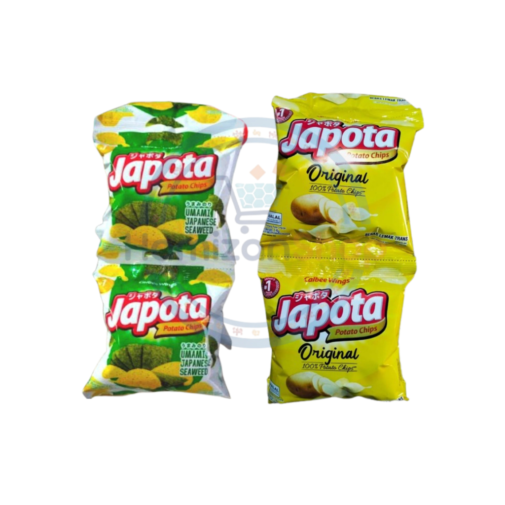 Japota Potato Chips 14gr Original & Seaweed 2000an