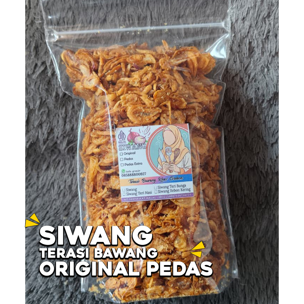 Bawang Goreng Siwang | Terasi Bawang 100GR Khas Cirebon Goreng Garem Khas Betawi