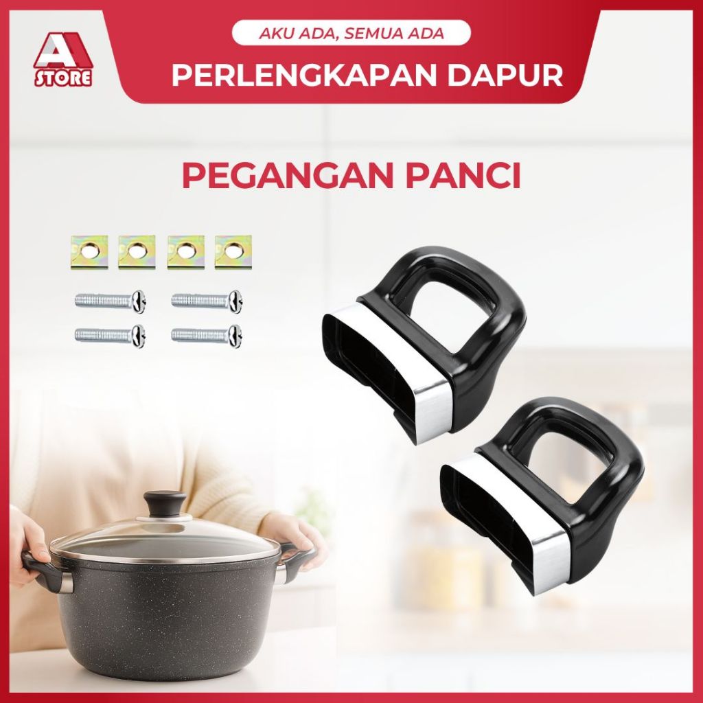 Handle Kuping Panci Presto Wajan Pegangan Samping Gagang Pengganti Kuat Tahan Panas