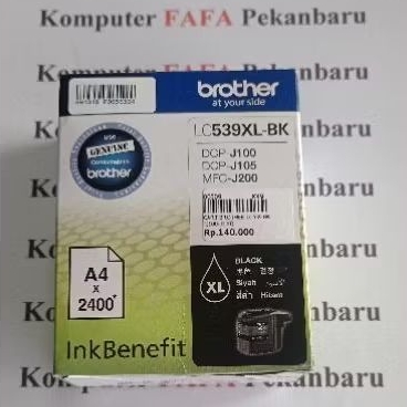 Catridge Brother LC539XL-BK Black Original Resmi Brother