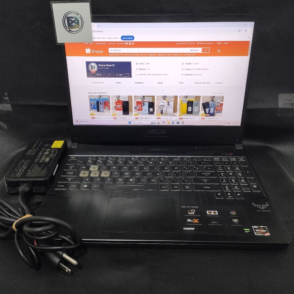 LAPTOP ASUS TUF GAMING FX505DD-FX505DD AMD RYZEN 5 3550H 16GB SSD 256 15INCH SECOND BERGARANSI
