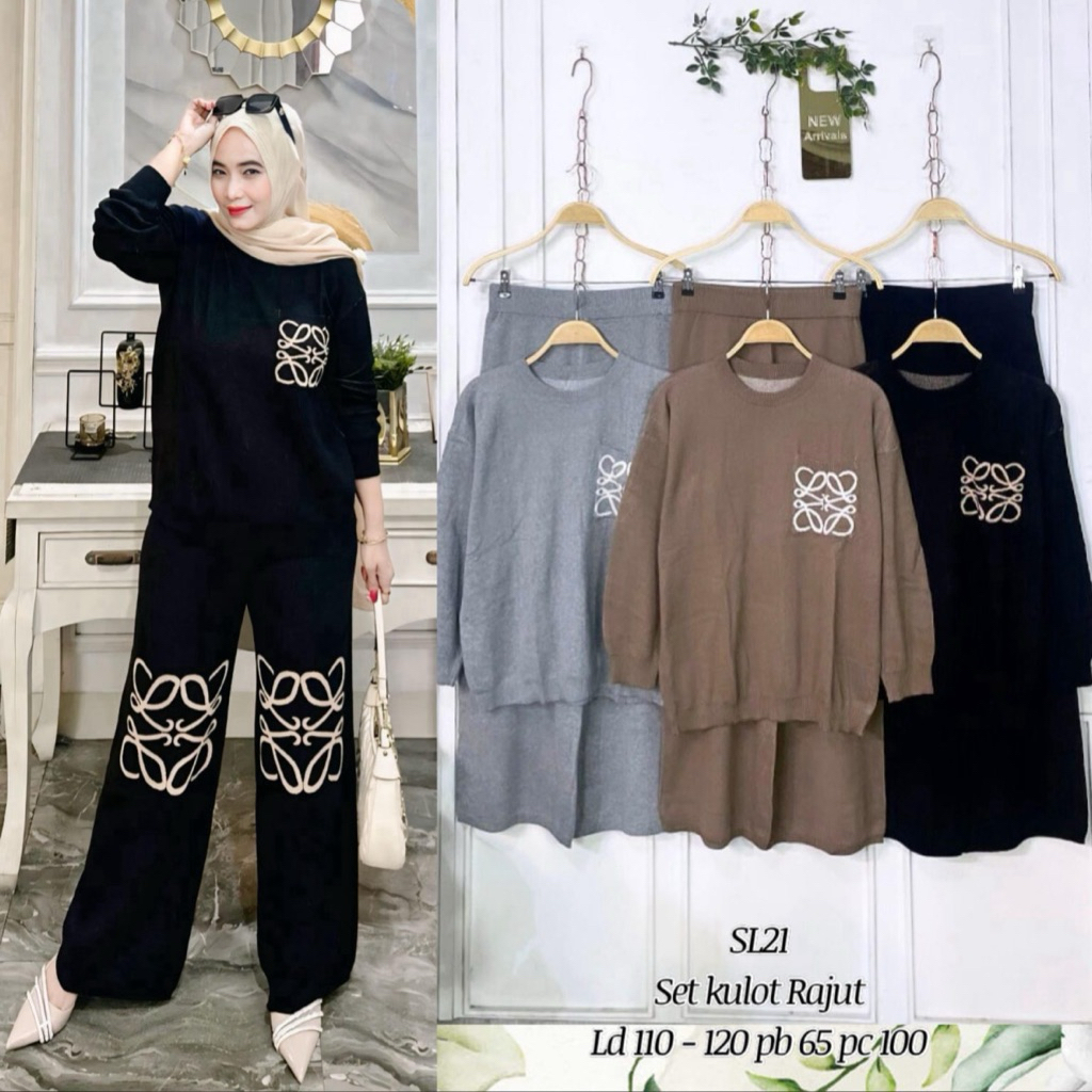 Set Knit Jumbo Import Premium S-XXL Setelan Knit Premium Jumbo