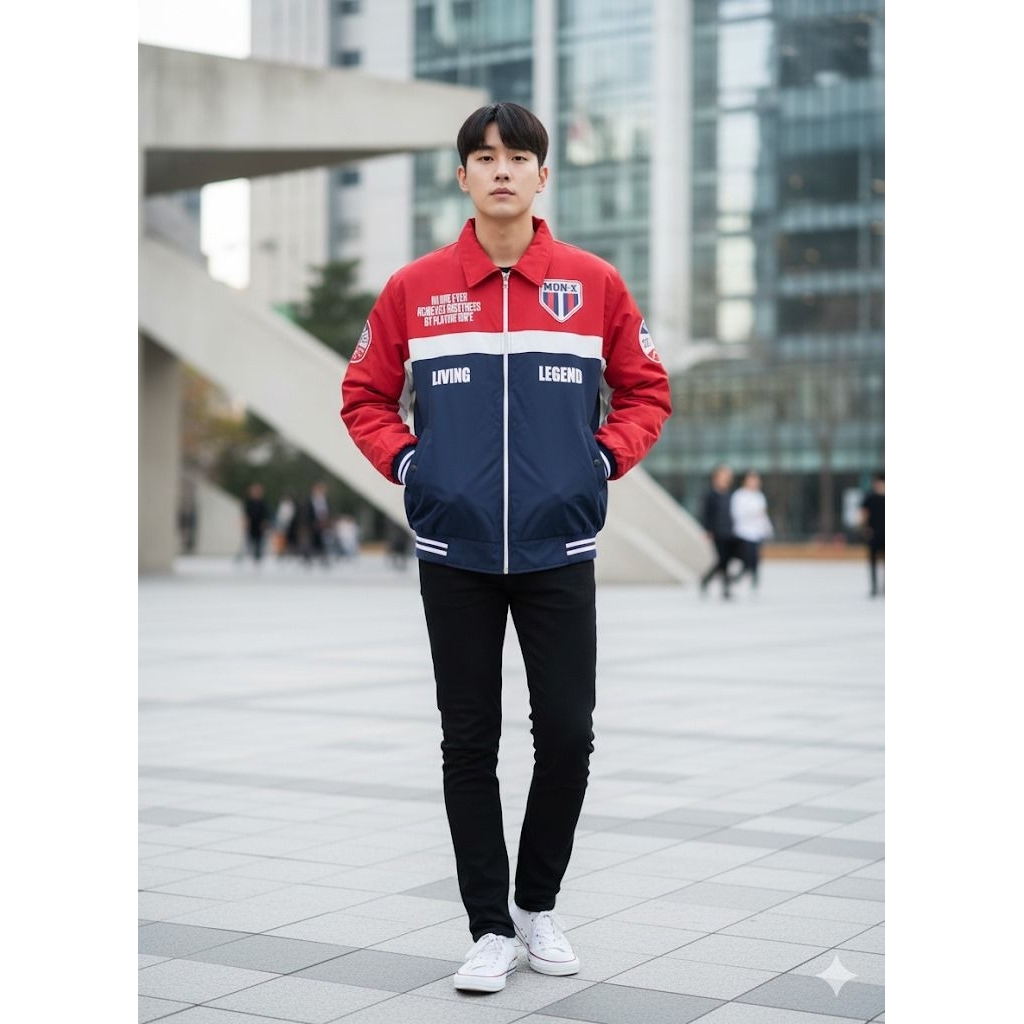 jaket racing nascar pria wanita taslan / Nascar Jacket Racing / Jaket nascar Varsity Pria Wanita