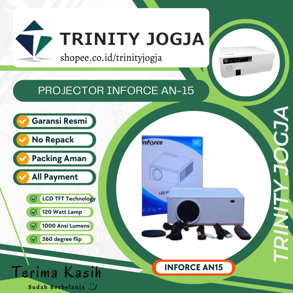 Projector INFORCE AN-15 Proyektor LCD - Garansi Resmi