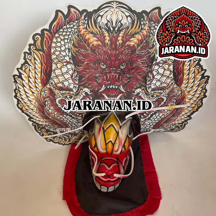 Barongan Spons Naga Putih Free Kemul Cocok Untuk Mainan Anak Tradisional Ready Stock Kualitas Terbai