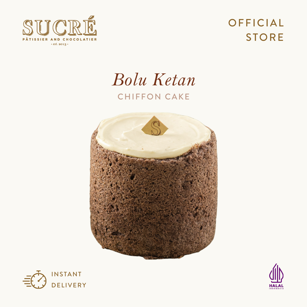 Sucre Patissier Bolu Ketan Mini Chiffon - Kue Ulang Tahun Birthday Cake 10cm