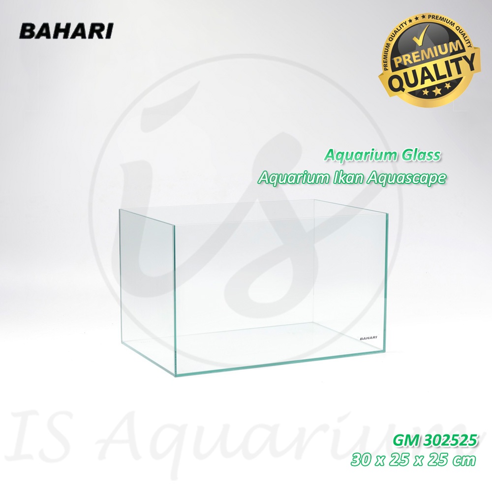 Nisso Bahari Aquarium Glassmate GM 302525 Akuarium Premium Gosok Mesin Pabrikan