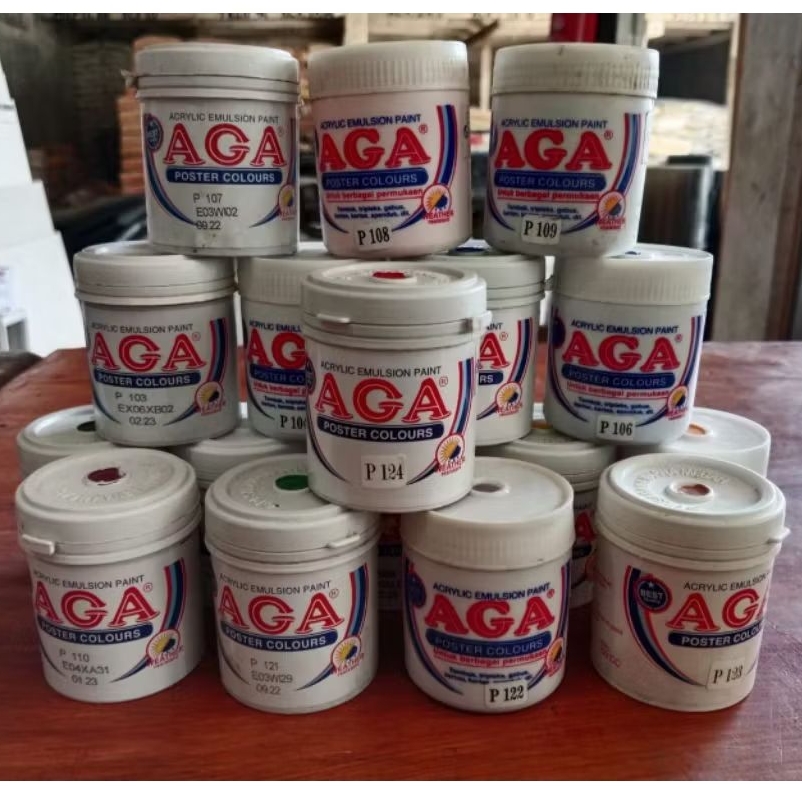 Cat aga poster 1kg/cat aga lukis/cat lukisan/cat dekoratif/cat kertas/cat gabus/cat sterofom/cat tem