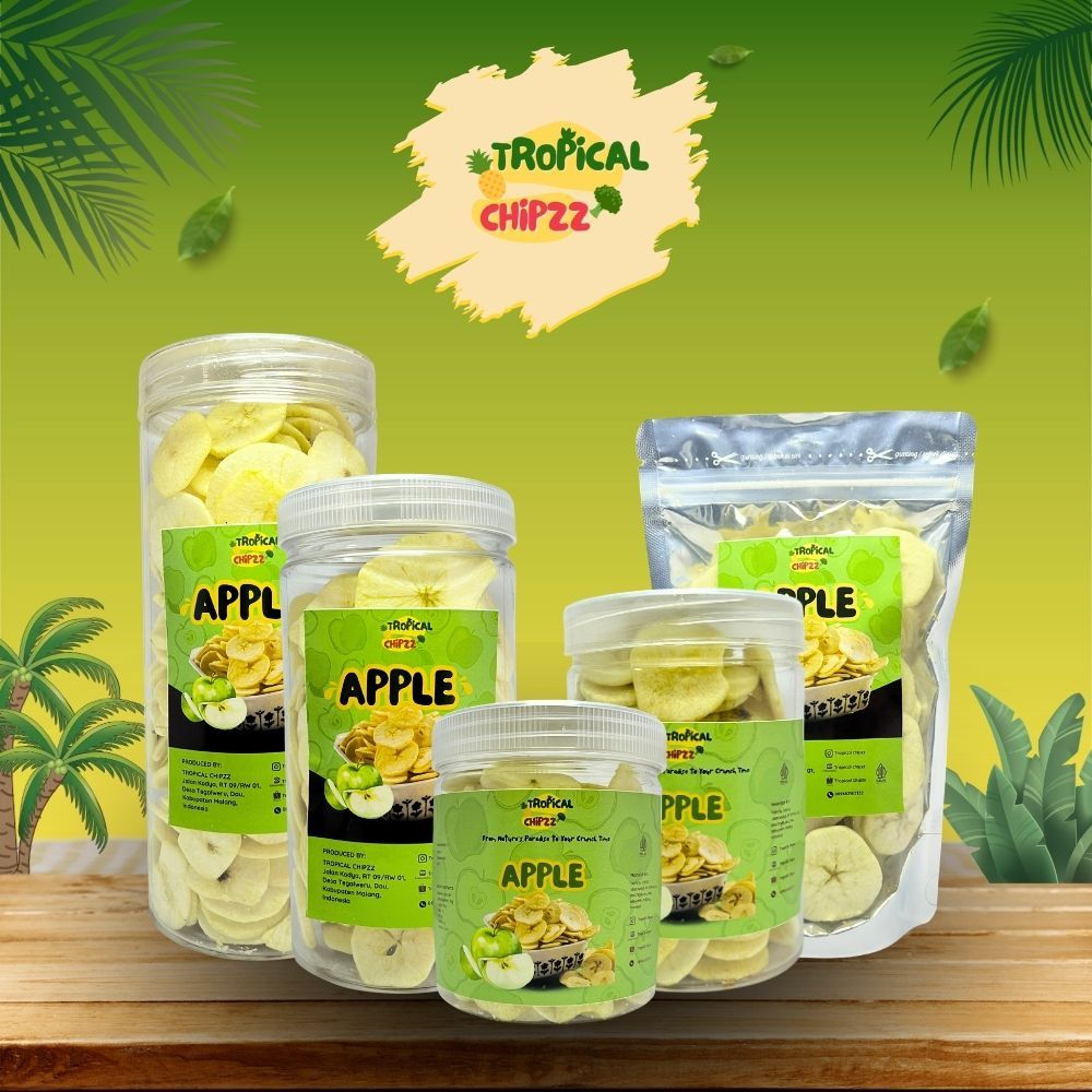 KERIPIK APEL/ APPLE / Keripik Kering Buah Sayur