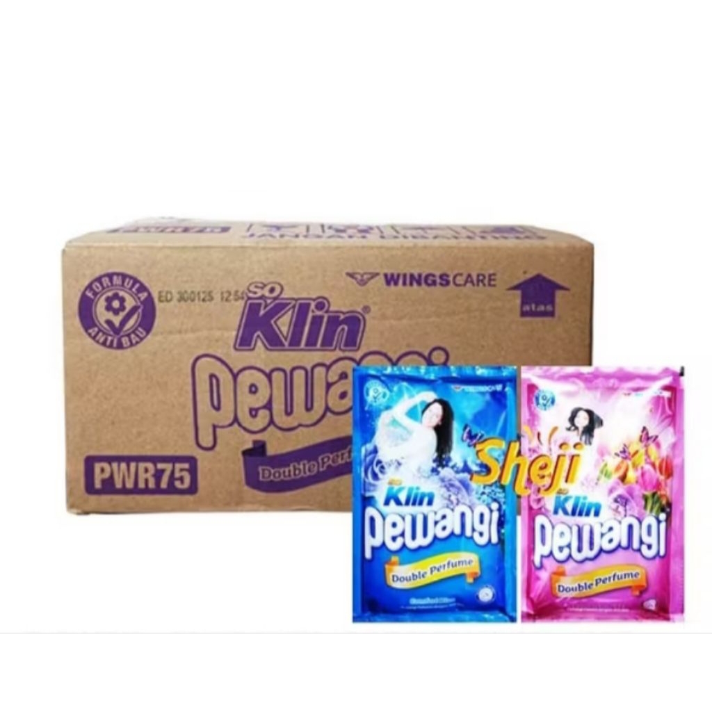 1 dus so klin pewangi - softener pakaian 65 ml x 48 pcs