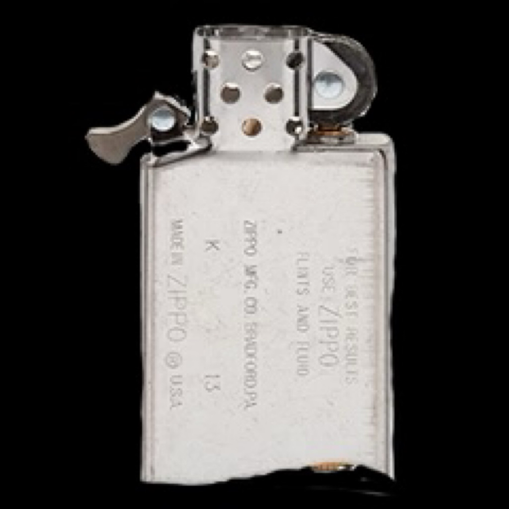 Zippo Original Insert Slim Chrome Brass