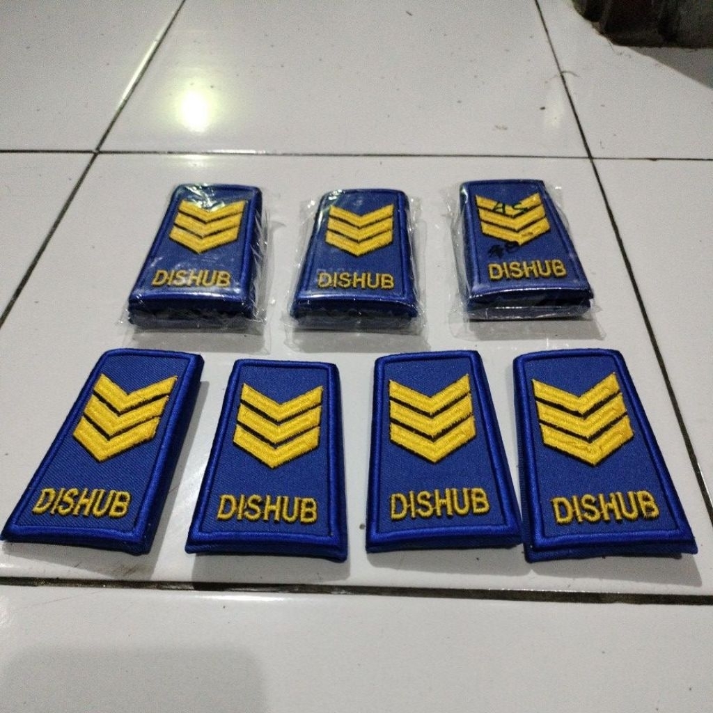 pangkat dishub bordir timbul/tanda pangkat dishub 2a,b,c,d
