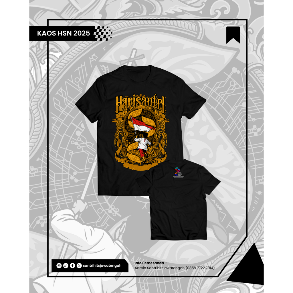 Kaos Hari Santri 2025 || Kaos Hari Santri Desain 2