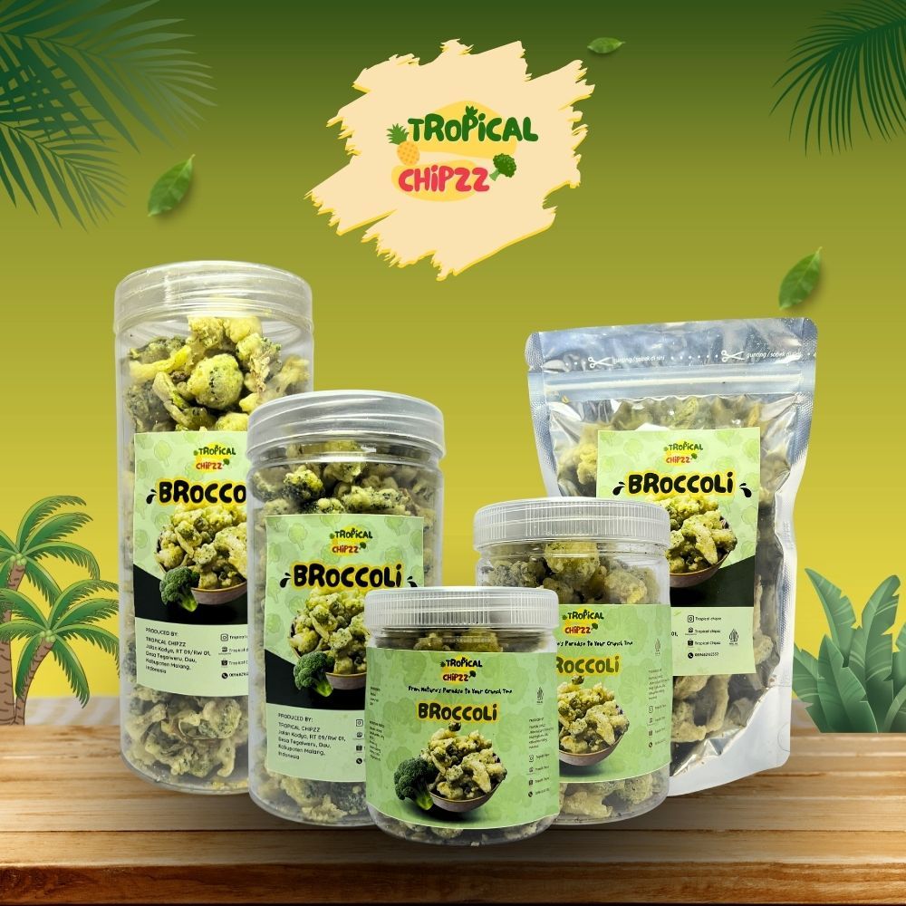 KERIPIK BROKOLI / BROCCOLI / Keripik Kering Buah Sayur