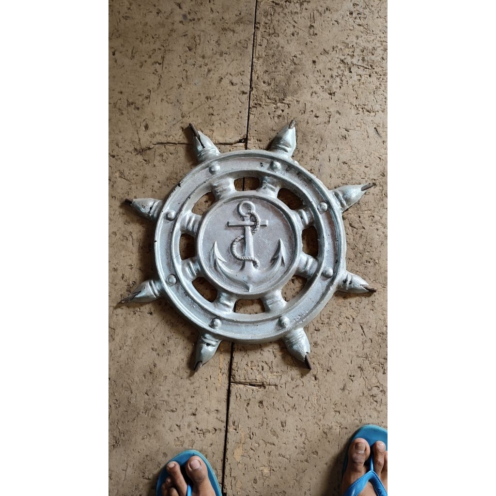 Ornamen pagar mewah Master/center motif jangkar belah 100% almunium