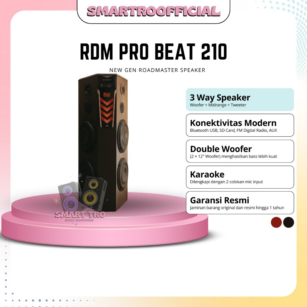 SPEAKER BLUETOOTH ROADMASTER PRO BEAT 210 GARANSI RESMI