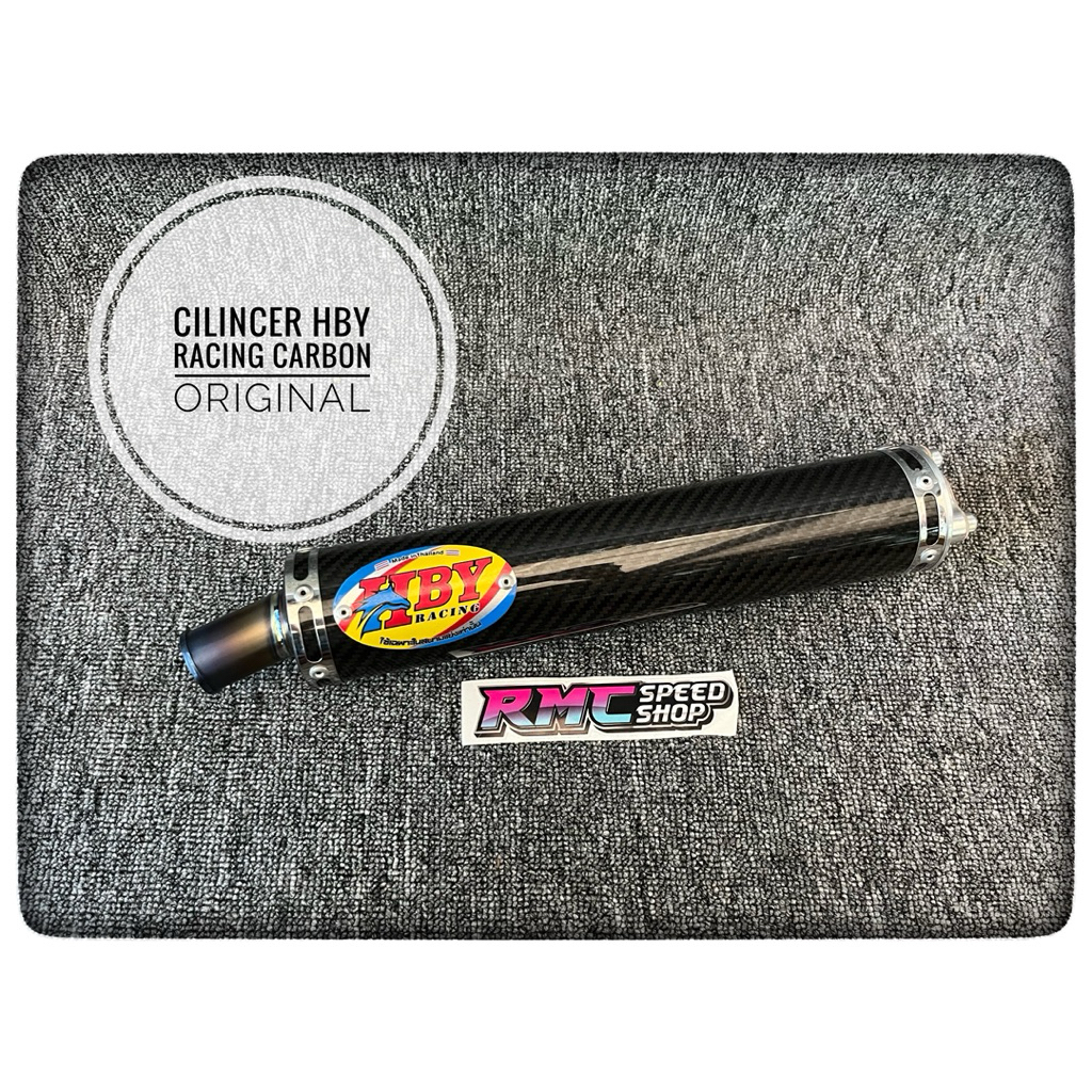 Cilincer 2tak Hby racing carbon original Thailand / Cilincer knalpot 2tak Hby ori Thailand