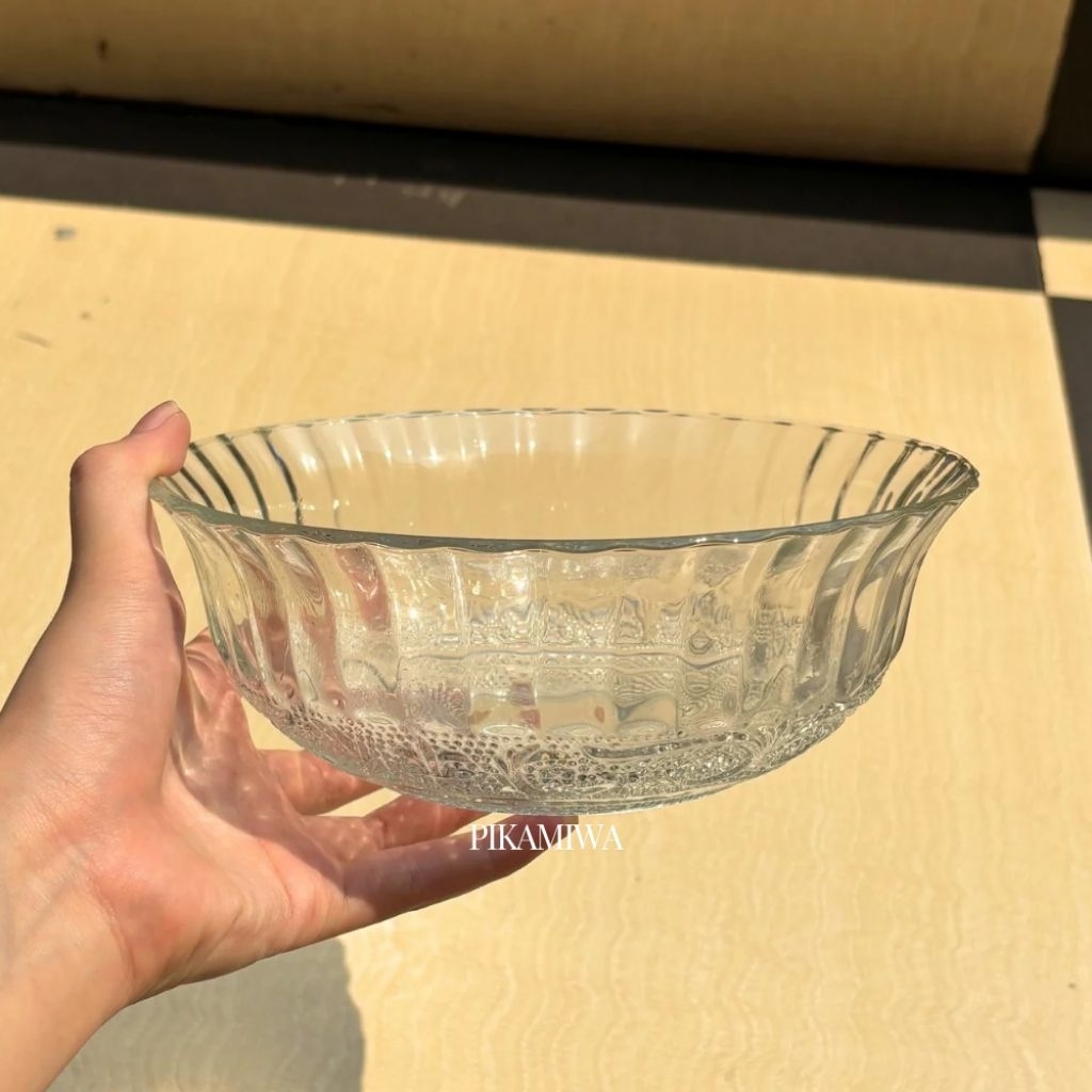 MANGKOK KACA MOTIF PM7B/PM8B mangkok cantik mangkok sayur mangkok kuah mangkok murah