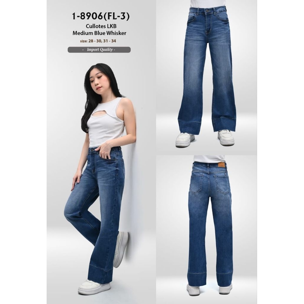 KULOT ORIGINAL FELINO//Kulot jeans Felino//Jeans Felino Ori//seroja fashion