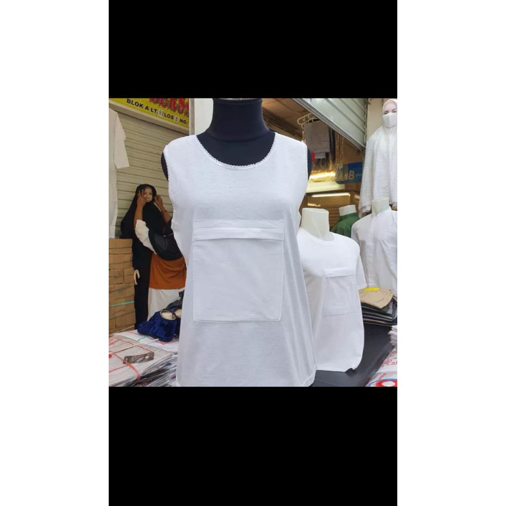 singlet wanita haji /singlet umroh /daleman wanita /singlet kantong wanita