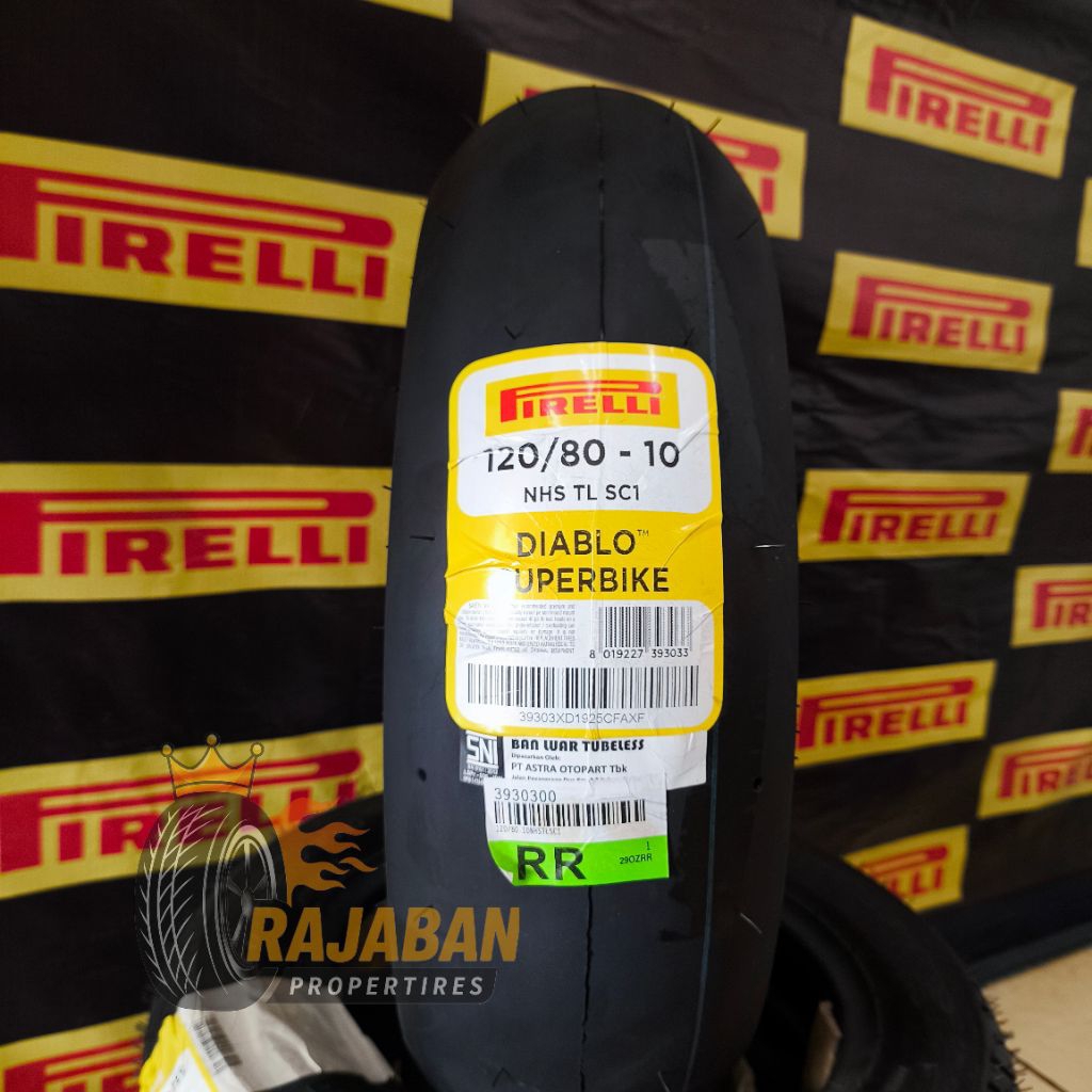 BAN SLICK Pirelli Diablo Superbike 120/80-10 (Original)