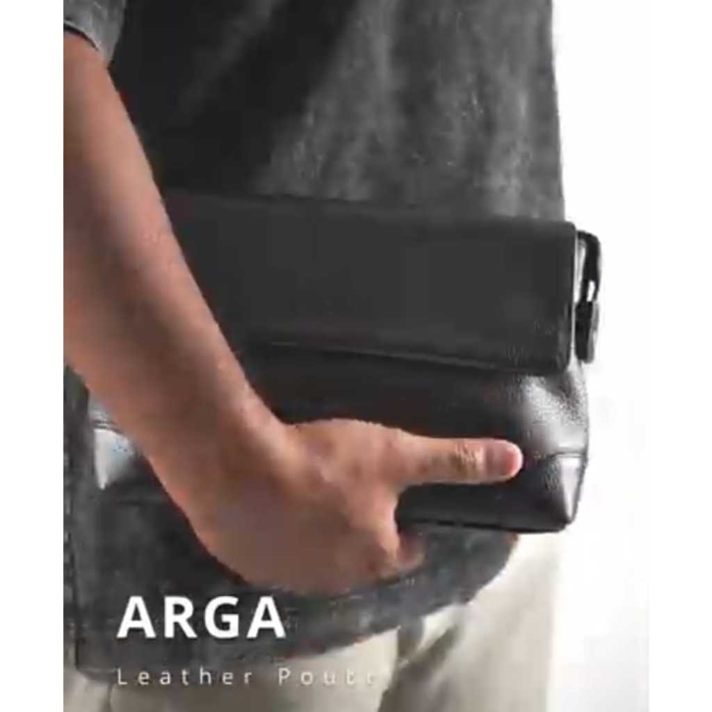 GINDING - Arga Pouch Kulit Asli - Fashion Kulit Bogor - Pouch Pria Kulit