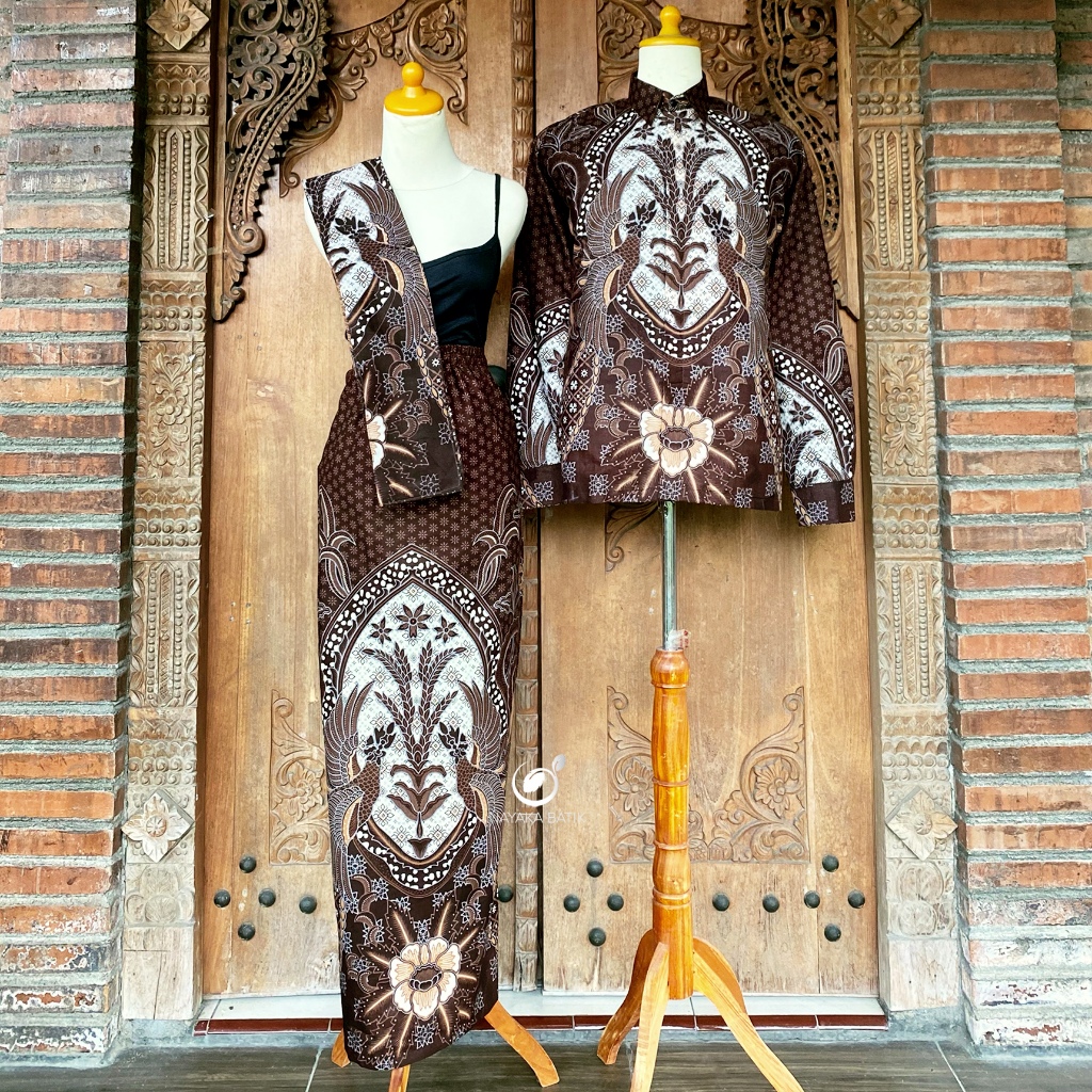 NAYAKA BATIK FULL FURING SERIES - Batik Couple Kemeja Lengan Panjang Full Furing & Rok Span REMITA N