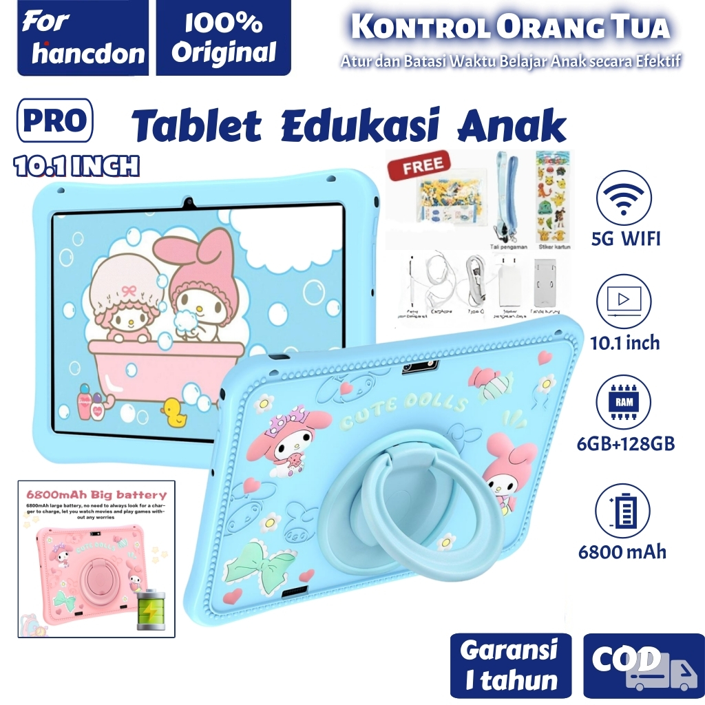 Hancdon TabTablet PC F06 PRO Mini tablet anak android Kids Edition 6GB+64GB/128GB Tablet Android 10.