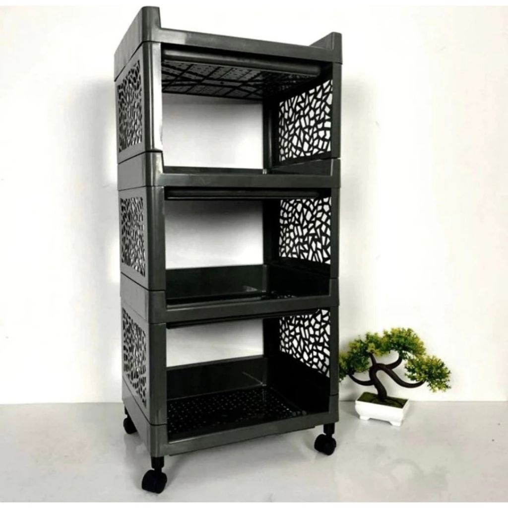 Rak Plastik 4 Susun / Rak Yoyo Susun 4 Set / Rak Plastik Serbaguna 4 Susun