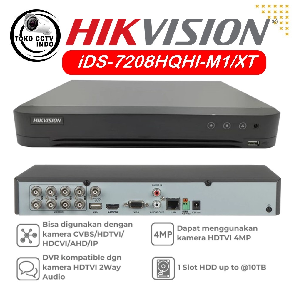 DVR 8ch Hikvision DS-7208HQHI