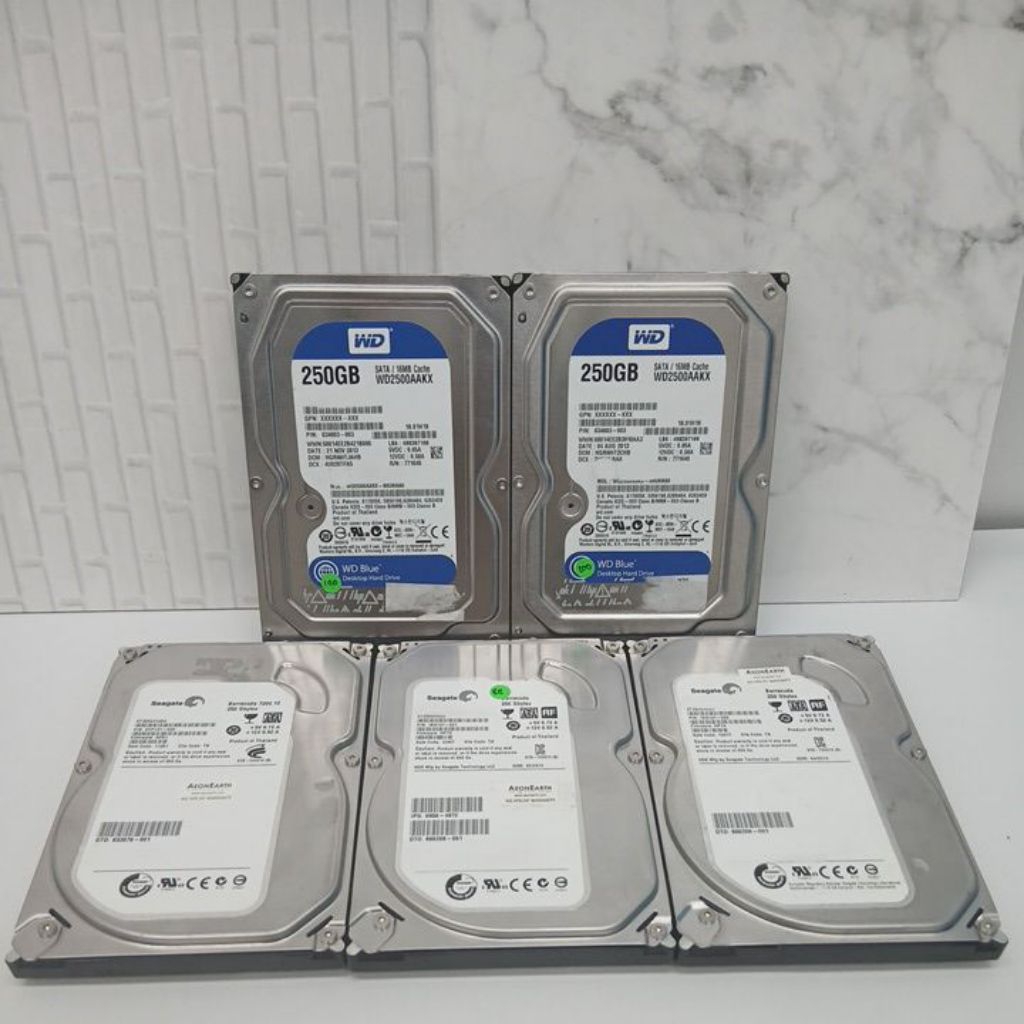HDD 3.5" 500 Gb Seagate-WD-Toshiba kapasitas 250GB-500GB-1TB-2TB-3TB-6Tb Kondisi Second