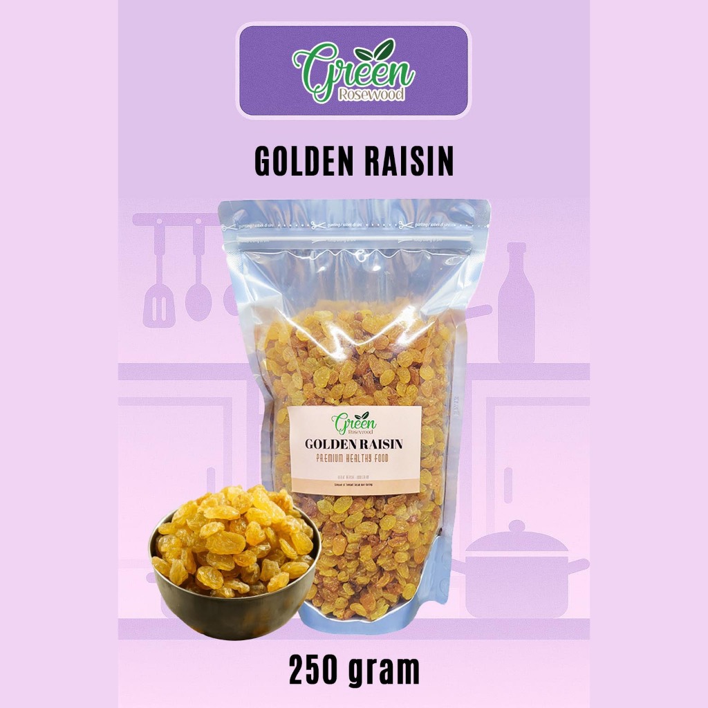KISMIS GOLDEN RAISIN 250 GRAM / KISMIS BROWN RAISIN 250 GR / KISMIS KUNING 250GRAM / KISMIS KUNING A
